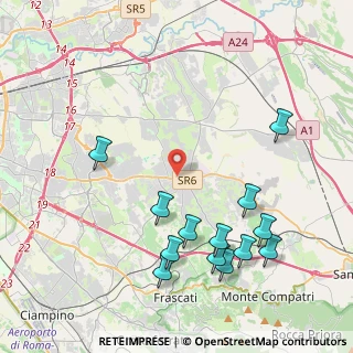 Mappa Via Militello, 00132 Roma RM, Italia (5.00615)