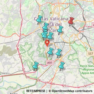 Mappa Via Giuseppe Pianese, 00151 Roma RM, Italia (3.33091)