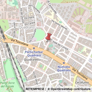 Mappa Via Santa Maria del Buon Consiglio, 55, 00175 Roma, Roma (Lazio)