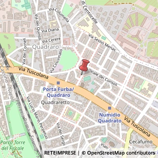 Mappa Via Santa Maria del Buon Consiglio,  43, 00175 Roma, Roma (Lazio)