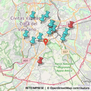 Mappa Via Cesare Federici, 00147 Roma RM, Italia (3.71133)