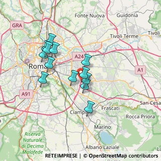 Mappa Via Silicella, 00133 Roma RM, Italia (6.42077)