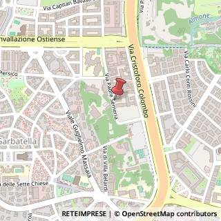 Mappa Via Padre Semeria, 89, 00154 Roma, Roma (Lazio)