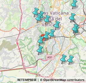 Mappa Via di Affogalasino, 00164 Roma RM, Italia (4.26733)