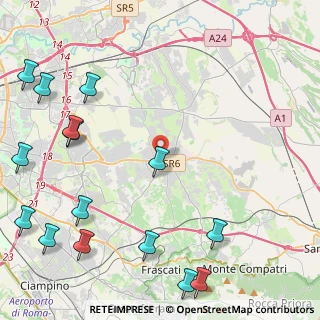 Mappa Via Gibellina, 00132 Roma RM, Italia (6.72133)