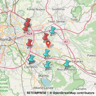 Mappa Via Gibellina, 00132 Roma RM, Italia (8.16727)