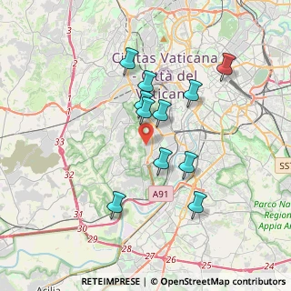 Mappa Via Baldassarre Molossi, 00151 Roma RM, Italia (3.39455)