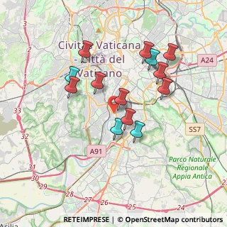 Mappa Via Giuseppe Bagnera, 00146 Roma RM, Italia (3.44462)