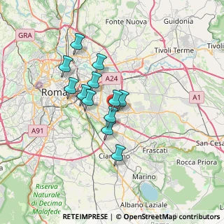 Mappa Via dell'Aquila Reale, 00169 Roma RM, Italia (5.54583)