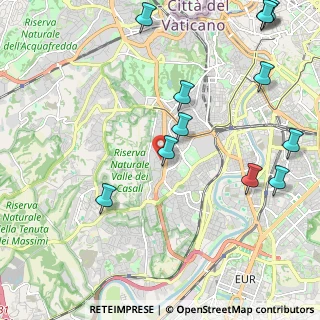 Mappa Via Adolfo Gandiglio, 00151 Roma RM, Italia (2.94583)