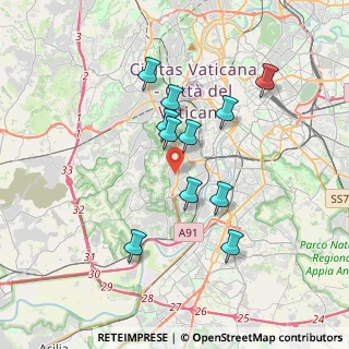 Mappa Via Adolfo Gandiglio, 00151 Roma RM, Italia (3.35)