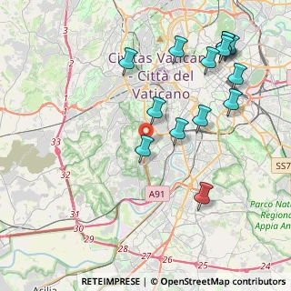 Mappa Via Adolfo Gandiglio, 00151 Roma RM, Italia (4.89143)
