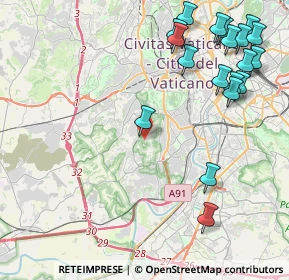 Mappa Via Cardinale di York, 00164 Roma RM, Italia (5.74)