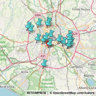 Mappa Via Guido Castelnuovo, 00146 Roma RM, Italia (6.28611)