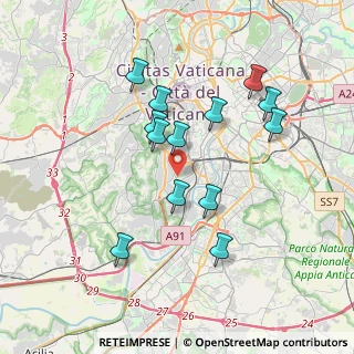 Mappa Via Bernardino Ramazzini, 00151 Roma RM, Italia (3.61615)