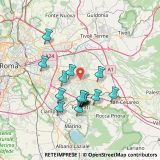Mappa Via Isnello, 00132 Roma RM, Italia (6.8525)
