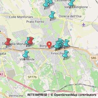 Mappa Via Isnello, 00132 Roma RM, Italia (2.22786)