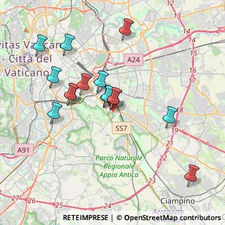 Mappa Via Grottaferrata, 00178 Roma RM, Italia (3.68533)