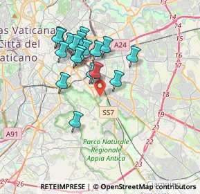 Mappa Via Grottaferrata, 00178 Roma RM, Italia (3.44667)