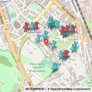 Mappa Via Grottaferrata, 00178 Roma RM, Italia (0.24074)