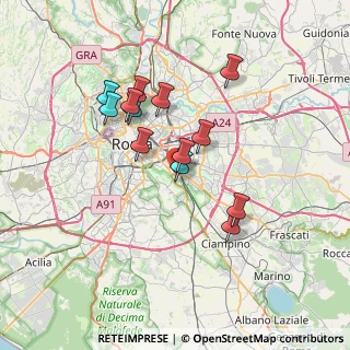 Mappa Via Grottaferrata, 00178 Roma RM, Italia (6.40615)