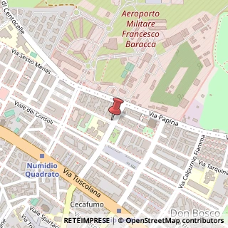 Mappa Via dell'Aeroporto, 121, 00175 Roma, Roma (Lazio)