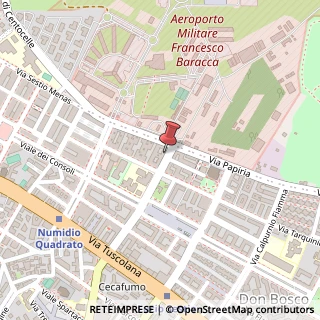 Mappa Via dell'Aeroporto, 147, 00175 Roma, Roma (Lazio)