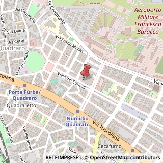 Mappa Viale dei Consoli, 112, 00175 Roma, Roma (Lazio)