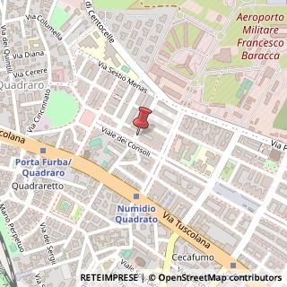 Mappa Via Lucio Calpurnio Bibulo,  8, 00175 Roma, Roma (Lazio)