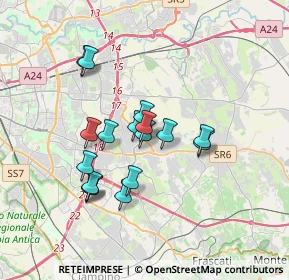 Mappa Tor Bella Monaca, 00030 Monte Porzio Catone RM, Italia (3.08059)