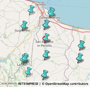 Mappa Via Tevere, 86046 San Martino in Pensilis CB, Italia (10.008)