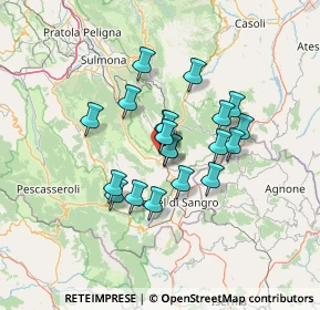 Mappa Via Roma, 67036 Rivisondoli AQ, Italia (10.7415)