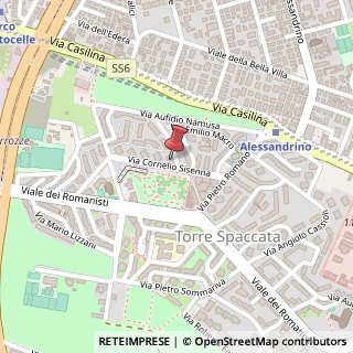 Mappa Via Cornelio Sisenna, 22, 00169 Roma, Roma (Lazio)