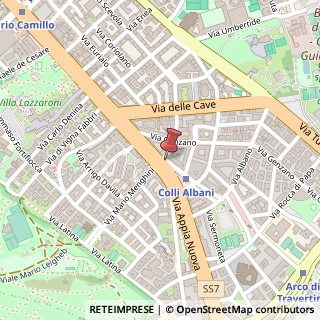 Mappa Largo dei Colli Albani,  9, 00179 Roma, Roma (Lazio)