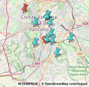 Mappa Vicino, 00146 Roma RM, Italia (3.22417)