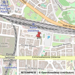 Mappa Via Francesco Antonio Pigafetta, 66, 00154 Roma, Roma (Lazio)