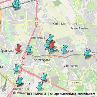 Mappa Via Orazio Borgianni, 00133 Roma RM, Italia (3.06278)