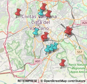 Mappa Via J. Belgrado, 00149 Roma RM, Italia (3.84083)