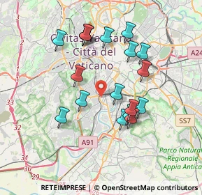 Mappa Via J. Belgrado, 00149 Roma RM, Italia (3.58556)