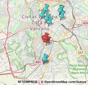 Mappa Via J. Belgrado, 00149 Roma RM, Italia (3.85818)