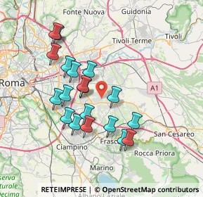 Mappa Via Mineo, 00133 Roma RM, Italia (7.02842)