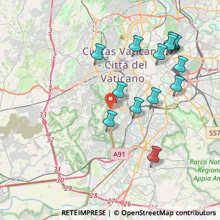 Mappa Via di Monteverde, 00151 Roma RM, Italia (4.69214)