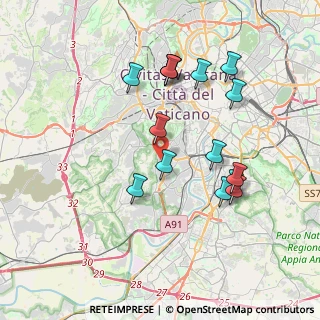 Mappa Via di Monteverde, 00151 Roma RM, Italia (3.874)