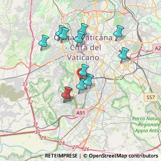 Mappa Via Giorgio Bolognetti, 00151 Roma RM, Italia (3.64917)
