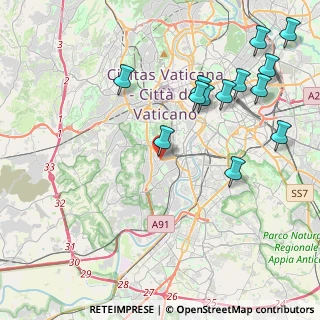 Mappa Via Giorgio Bolognetti, 00151 Roma RM, Italia (5.09769)