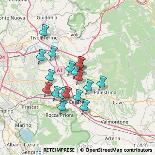 Mappa SP 56a, 00010 Gallicano nel Lazio RM, Italia (6.14167)
