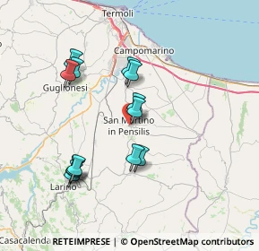 Mappa Via Stella, 86046 San Martino in Pensilis CB, Italia (7.21154)