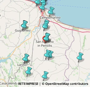 Mappa Via Pace, 86046 San Martino in Pensilis CB, Italia (9.8785)