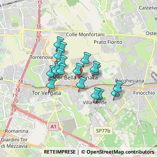 Mappa Via Francesco Merlini, 00133 Roma RM, Italia (1.42944)