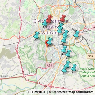 Mappa Via Giovanni de Calvi, 00151 Roma RM, Italia (4.06563)